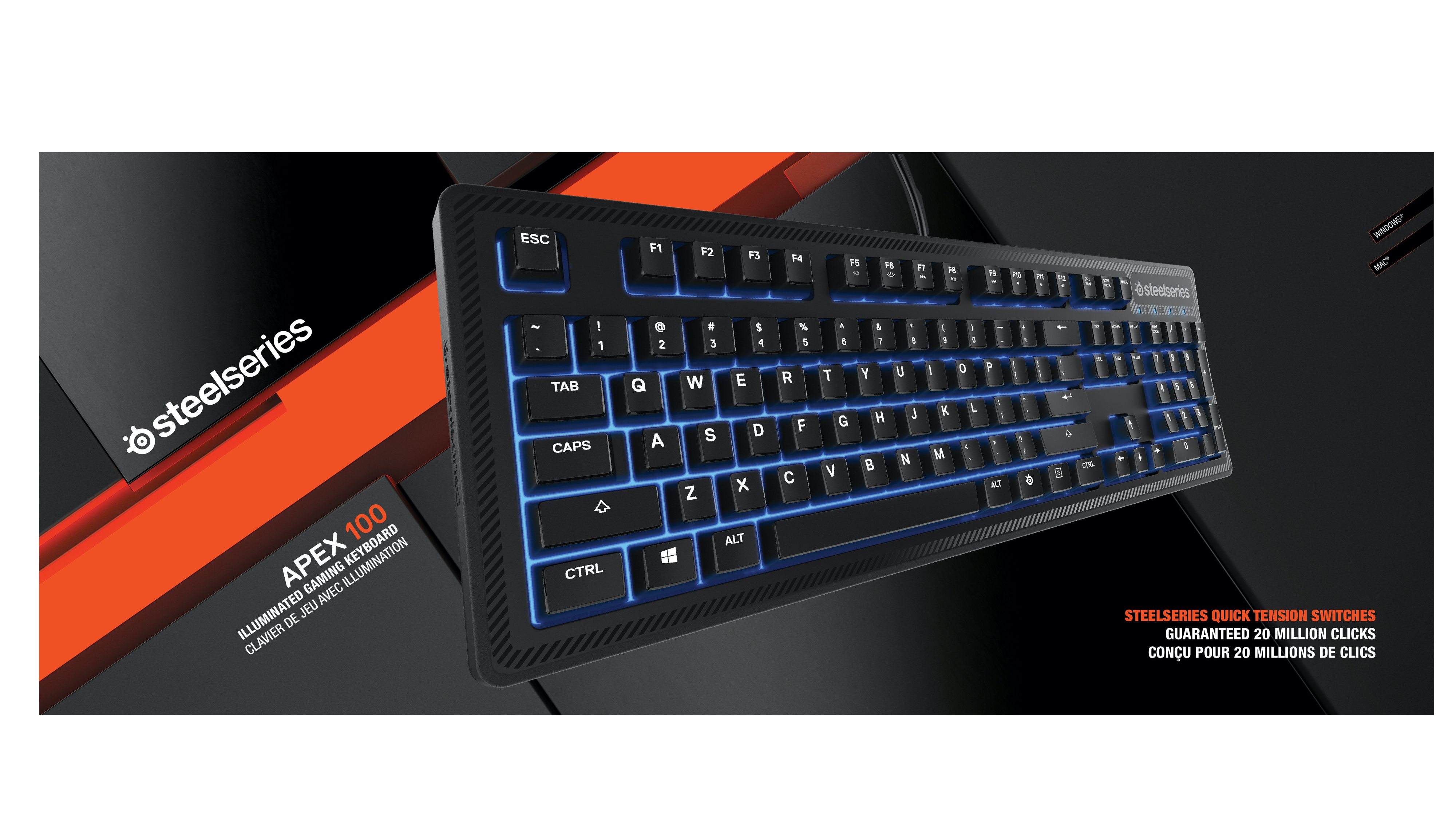SteelSeries Apex 100 Gaming Keyboard photo 7
