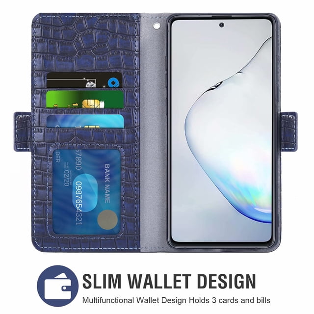 Mobile Phone Cover for Samsung Galaxy Note 10 Lite Mobile Phone Cover, Samsung Galaxy Note 10 Lite Cover Leather Mobile Phone Case for Samsung Galaxy Note 10 Lite, Flip-Up Case, Blue