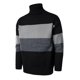 thumbnail image 1 of Gibobby Suéter ligero hombre Suéter de cachemira sin costuras para hombre, cuello alto, suéter de lana de punto casual(Negro,XG), 1 of 5