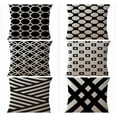 thumbnail image 7 of Set of 2 Square Geometric Pattern Throw Pillow (With or Without Inserts), 7 of 7
