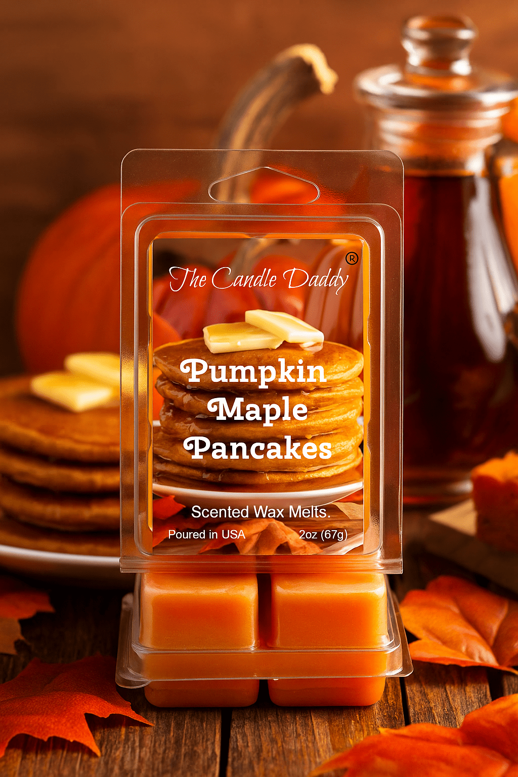 Pumpkin Maple Pancakes Maximum Scented Wax Melt - 1 Pack - 2 Ounces - 6 Cubes