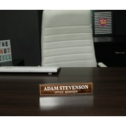 Printtoo Personalized Desk Name Plate Pretty Classic Custom Acrylic Office Desk Name Plate Accessory 2x8 Inches