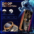 thumbnail image 5 of for iPhone 11 Case Astronaut Cute Girls Women Girly Unique Black Phone Cases with Hidden Stand Kickstand 6D Design with Camera Lens Protector Cover for iPhone 11 6.1'', 5 of 11