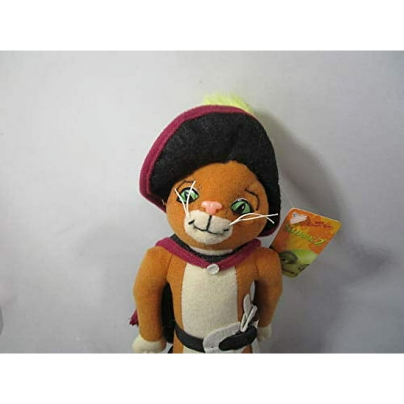 NEW SHREK 2 PLUSH PUSS & BOOTS PLUSH 10" TALL