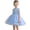 Sky Blue, variant on Girls Tulle Dress with Sequin Butterfly Appliqués Sleeveless A-Line Sparkly Party Dress for Kids & Kids Beige,Size 6-7T