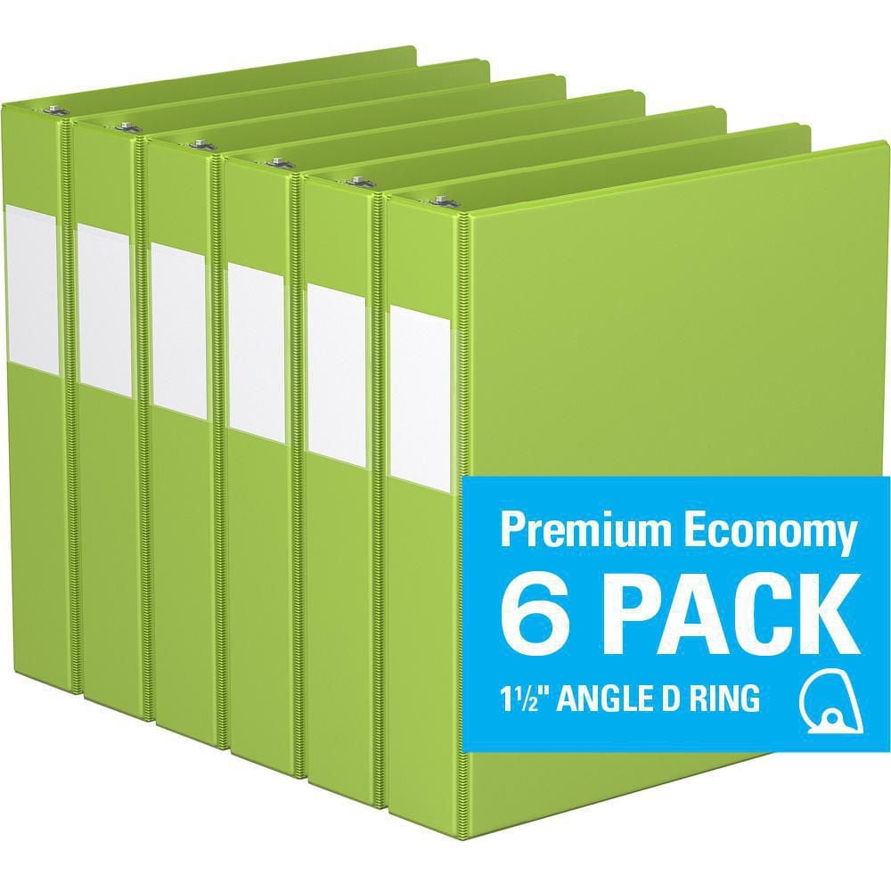 Davis Group, Premium Economy, D Ring, Binder, 6 Pack