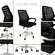 thumbnail image 4 of Silla giratoria para Oficina en color Negro Idea Nuova Estilo Ergonomico, 4 of 8