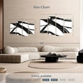 thumbnail image 4 of Elephant Stock Abstract Simple Wall Art - Horizontal Multi Panel Canvas - Living Room Wall Decor - Abstract Multi Panel - White And Black Decor - 52" x 32", 4 of 8