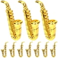 thumbnail image 1 of OUNONA 10Pcs Small Musical Instruments Golden Plastic for Kids and Families, 1 of 6