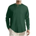 thumbnail image 2 of Mens Sweatshirt Under $10 Linen T Shirts for Men Loose Fit Long Sleeve Crewneck Tops Fall Winter Casual Lightweight Breathable Tee Shirt, 2 of 9