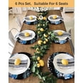 thumbnail image 4 of 13 Inch Round Placemats Set of 4, Black Christmas Truck Non Slip Heat Insulation PP Table Mats, Xmas Tree Snowman Snowflake Washable Place Mats for Kitchen Dining Party Table Decor, 4 of 7
