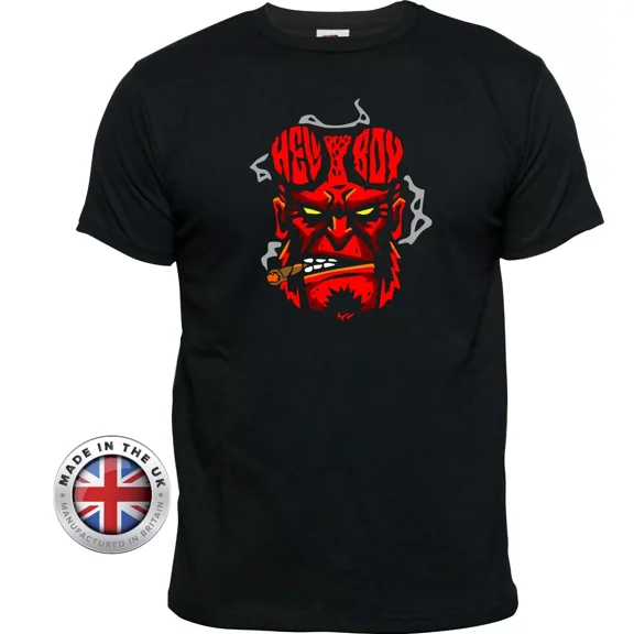 HELL BOY face demon super hero Shirt, Unisex Short Sleeve Shirt, Size S-5XL