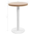 thumbnail image 4 of vidaXL Bistro Table Light Brown 50 cm MDF, 4 of 4