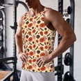 thumbnail image 5 of Daiia Halloween Donut Printed Men's Quick Dry Fit Muscle Tank Top Slim-Fit Tank Workout Tank Top Lightweight Sports Tank Top-Small, 5 of 7
