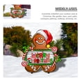 thumbnail image 3 of KAKOWELY Letrero navideño de hombrecito de jengibre para jardín, decoración de exterior, 3 of 5