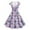 Purple, variant on Pimfylm Party Dresses for Women Elegant Classy 2025 Vintage 1950s Cocktail V Neck Short Sleeve A Line Midi Swing Dress Green, XXL