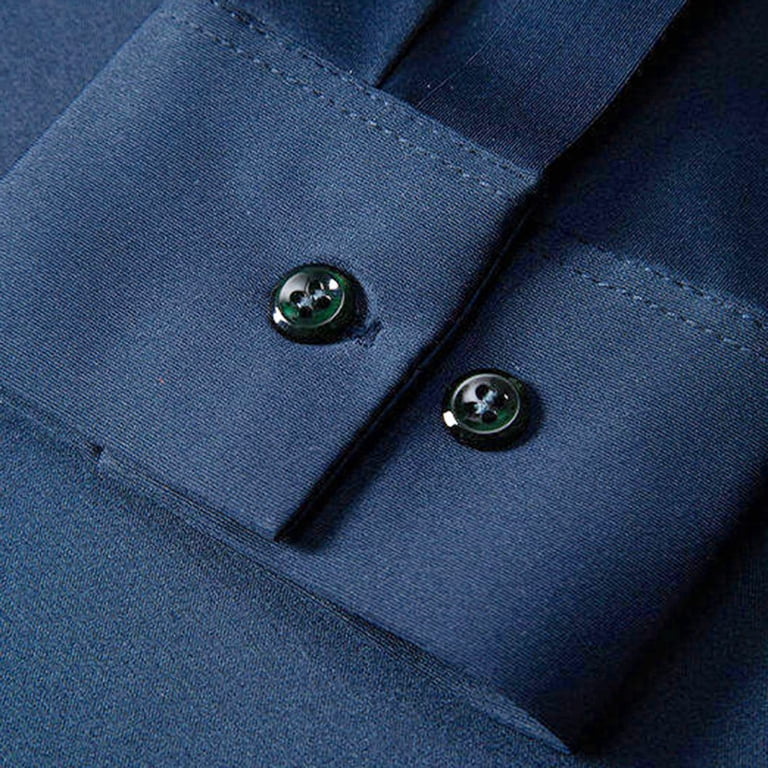 mens dress shirts 4xl Men's Big & Tall Performance Long Sleeve Button-Down Dress Shirt
