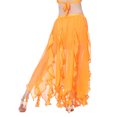 thumbnail image 2 of Whitewed Tribal Belly Dance Arabic Style Fitness Skirts Clothing Orange, 2 of 2
