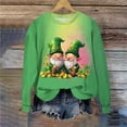 thumbnail image 5 of PFRNLF Womens St Patricks Day Sweatshirts Lucky Clover Shenanigans Sweater Shamrock Coordinator Long Sleeve Pullover Top, 5 of 5