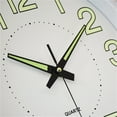 thumbnail image 3 of QKURT 12 Inch Night Light Wall Clock, Silent Non-Ticking Quartz Wall Clocks, Large Luminous Function Numbers and Hands, Easy to Read Both Day and Night, 3 of 8