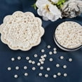 thumbnail image 6 of 500pcs Plastic European Creamy White Big Hole Plastic Imitation Round Pearls Loose Rondelle Spacer Beads for DIY Dreamcatcher Jewelry Making Hole: 2.7 mm, 6 of 9