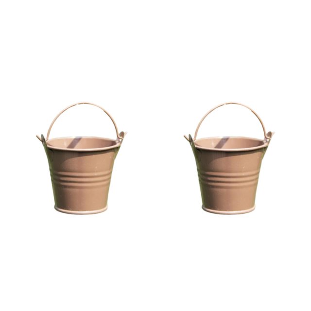 Inteprter Mini cubo de almacenamiento de Metal, caja de regalo de cosméticos para dulces, cubos para fiesta de boda, soporte para aperitivos de Café 2Conjunto