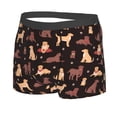 thumbnail image 2 of Wukai Labrador Retriever Dog Print Men’s Underwear Breathable Boxer Briefs,&nbsp;Moisture Wicking & Breathable-Medium, 2 of 7