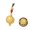 chicken, variant on Fortunes Keychain Luck Charm Treasure Basin Designs Keyrings for Prosperity and Wealth in Sturdy Alloy