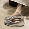 thumbnail image 3 of AUDeals Women's Dress Shoes, Faux Leather Loafers with Pointed Toe and Low Wedge Comfort for Work and Formal Wear, 3 of 8