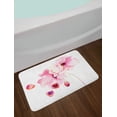 thumbnail image 2 of Watercolor Bath Mat, Refined Pale Pink Flowers Hand Drawn with Brush Marks Petals Nature Art, Non-Slip Plush Mat Bathroom Kitchen Laundry Room Decor, 29.5 X 17.5 Inches, Magenta Pale Pink, Ambesonne, 2 of 2