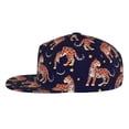 thumbnail image 3 of Fotbe Leopard Print Flat Bill Visor Cap Classic Snapback Hat Polyester Foam Trucker Hat Trucker Cap Adjustable Baseball Cap, 3 of 9