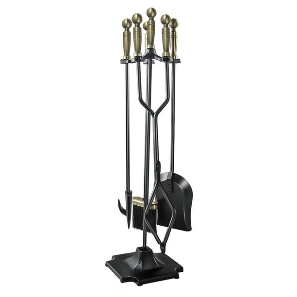 32 Inch Fireplace Tool Set 5 Piece Rustic Wrought Iron Firewood Burning Tools Brass Com - 5 Piece Iron Fireplace Tool Set 32 Inch Fireplace Tool Set 5 Piece Rustic Wrought Iron Firewood Burning Tools Brass Com - 5 Piece Iron Fireplace Tool Set