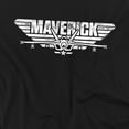 thumbnail image 2 of Top Gun Maverick Logo Unisex Adult V-Neck T Shirt (Small) Black, 2 of 4