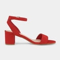 thumbnail image 3 of Sandalias de Tacón Cuadrado Rojas para Mujer Dream Pairs Talla 5, 3 of 6