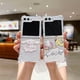thumbnail image 4 of Cartoon Winnie Cinnamoroll Pochacco Kuromi Melody Hello Kitty Funda Dura Transparente Para Samsung Galaxy Z Flip 5 4 5G Fold 5 4 Flip5 Flip4 De Teléfono A Prueba De Golpes, 4 of 4