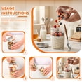 thumbnail image 5 of 4 Pcs Overnight Oats Containers with Lids and Spoons 20 oz (17+3) Overnight Oats Jars with Dry and Wet Separation for Oatmeal Cereal Fruit Salad Yogurt Dual-Layer Yogurt Containers with Lids, 5 of 11