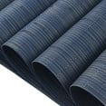 thumbnail image 4 of Vinyl Placemats Set of 12 Washable Durable Kitchen Placemats Easy to Clean Plastic Placemats for Dining Table (Midnight Blue), 4 of 6