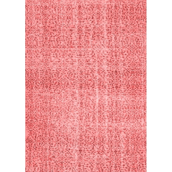 Ahgly Company Indoor Rectangle Abstract Red Contemporary Area Rugs, 4' x 6'