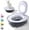 Gray, variant on Cat Potty Training Kit for Indoor Cats, Odor Control Portable Toilet Litter Box with Anti-Splash Raised Edge, PP Material, for Kittens and Adult Cats (Gray)