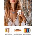 thumbnail image 4 of Wearlizer Boho Stone Bracelet Compatible with Galaxy Watch 6/5/4/Active 2 40mm 44mm/Watch 5 Pro 45mm/Watch 6 Classic/Watch 3 41mm Women, 20mm Handmade Chakra Energy Colorful Natural Stone Watch Strap, 4 of 6
