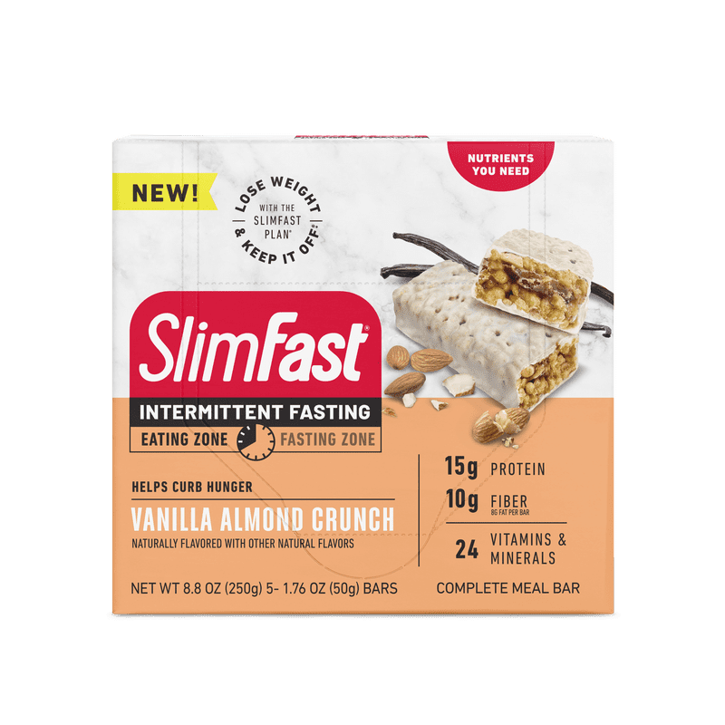 SlimFast Intermittent Fasting Vanilla Crunch 5CT Bars