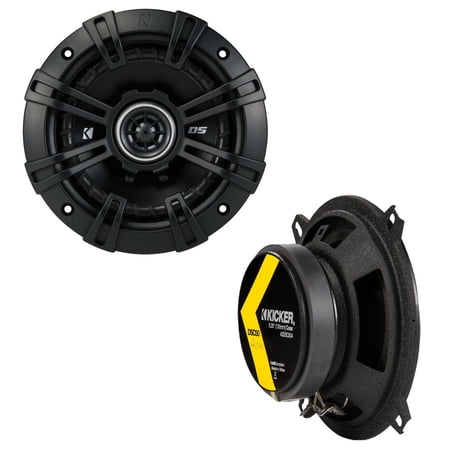 Kicker 43DSC504 DS Series 5.25-Inch 70W 4 Ohm Coaxial Car Audio Speakers DSC5 - Factory Certified