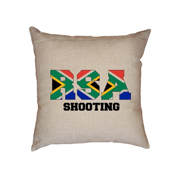 South Africa Shooting - Olympic Games - Rio - Flag Decorative Linen Throw Cushion Pillow Case with Insert