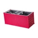 thumbnail image 5 of Organizador de escritorio portátil con múltiples compartimentos para bolígrafos y contenedores de envío Rosa roja, 5 of 8