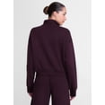 thumbnail image 5 of Athletic Works Women's Cropped Fleece Bomber Jacket with Long Sleeves, Sizes XS-XXL, 5 of 7