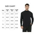 thumbnail image 3 of Men's Lightweight Pullover Sweatshirt Long Sleeve Casual Knit Top Soft Comfortable Streetwear & Lounge Wear Black L, 3 of 10