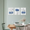 thumbnail image 4 of Kitchen Art Blue Kitchen Decor Painting Framed Ready to Hang 12x16inchx3Pieces (Deep Blue), 4 of 5