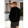 thumbnail image 7 of SMZ Women's 2024 Winter Coats Fleece Cropped Jacket Faux Fur Long Sleeve, Shaggy Warm Outerwear with Pockets for Fall and Winter, 7 of 7