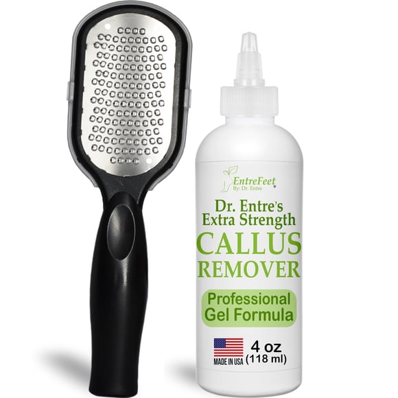 Dr. Entre's Gel removedor de callos y lima de pies: removedor de callos extra fuerte para pies removedor de callos de pies cuidado pedicura herramientas suministros kit de spa exfoliante de piel muert