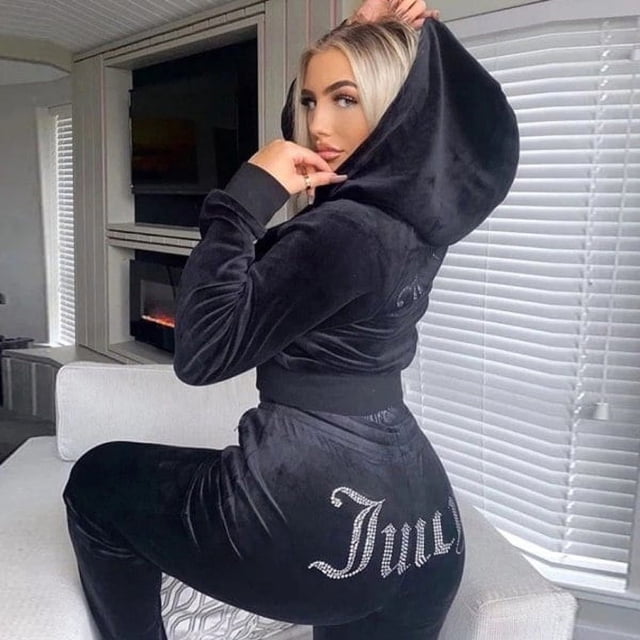Conjunto de alta costura Velvet Juicy Couture para mujer negro L Sailing Electrónica
